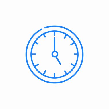 duvar saati simgesi işaret vektörü