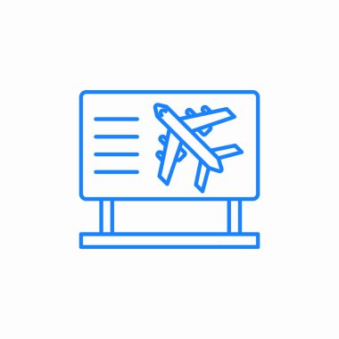 Ayrılış zamanlaması ekran simgesi vektörü