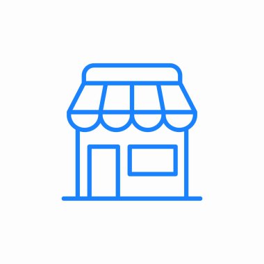 perakende mağaza simgesi işaret vektörü