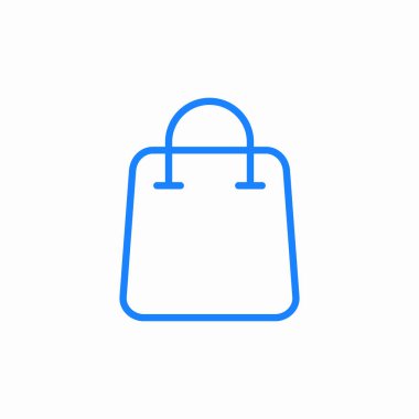 tote bag simge işaret vektörü