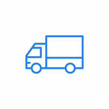 Kamyon araç simgesi işareti vektörü