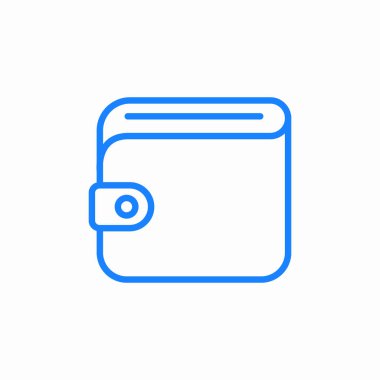 cüzdan simgesi işaret vektörü