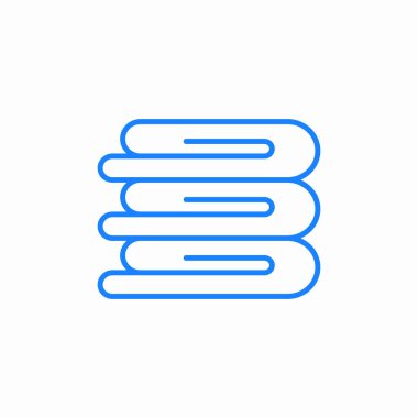 Temiz havlular simge işareti vektörü