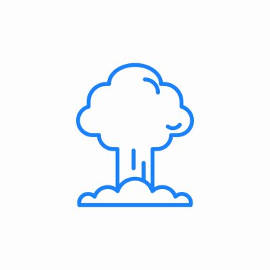 Nükleer patlama simgesi vektörü