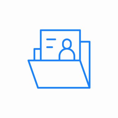 kişisel dosya simgesi imza vektörü