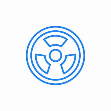 radyoaktif Hazar simgesi işaret vektörü