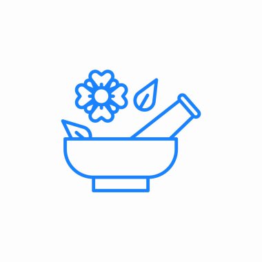 spa pestle simge işareti vektörü