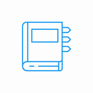 kitap simgesi işaret vektöründe yer imi