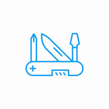 çok amaçlı cep çakısı simgesi işaret vektörü