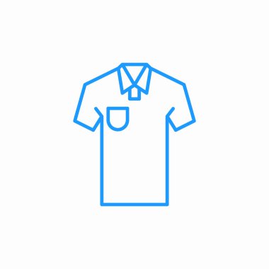 Sıradan polo tişört simgesi işaret vektörü