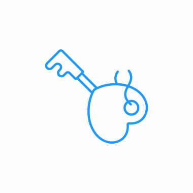 kalp anahtarı kilidi simge işareti vektörü