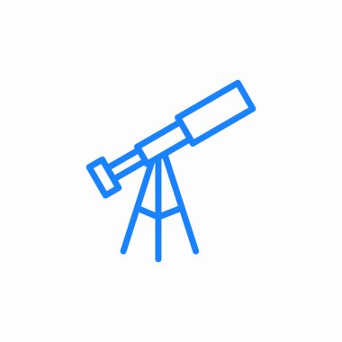 teleskop simgesi işaret vektörü