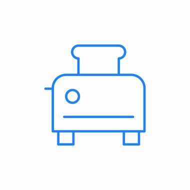 tost makinesi mutfak simgesi işaret vektörü