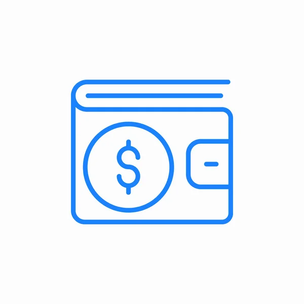 cüzdan para simgesi işaret vektörü