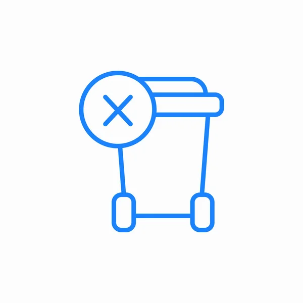 Çöp kutusu sıralanmamış simge işareti vektörü