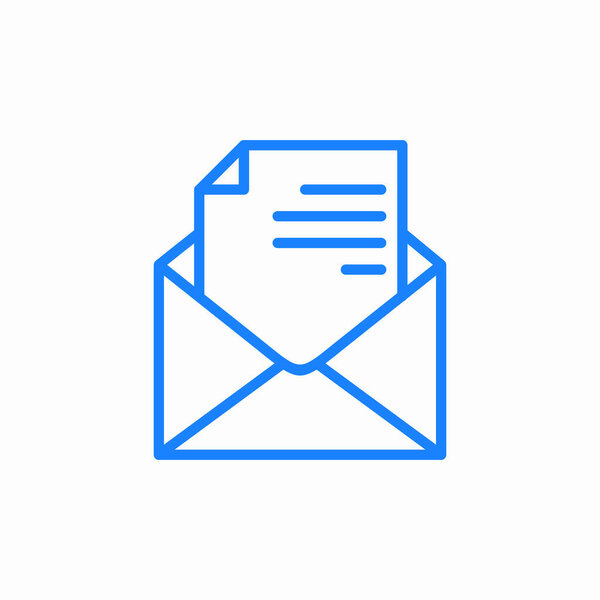 letter invoice icon sign vector