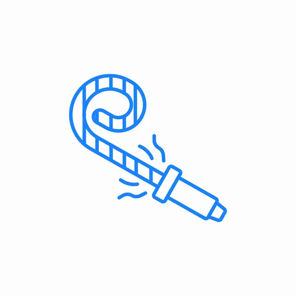 parti üfleyici simgesi işaret vektörü