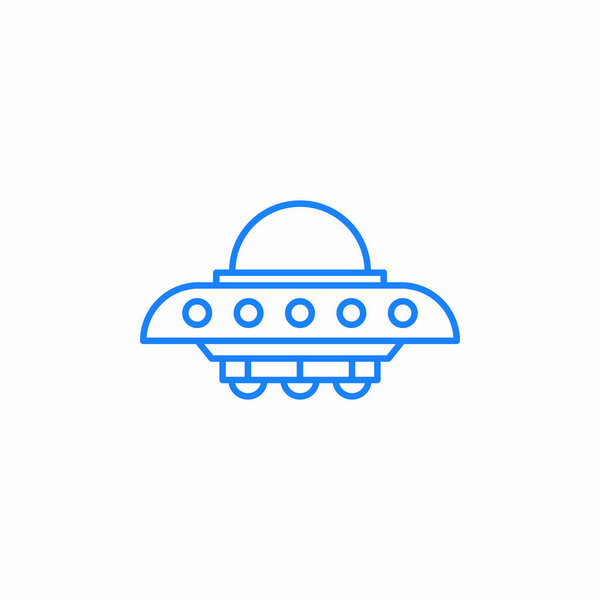 неизвестный вектор значка летающего объекта