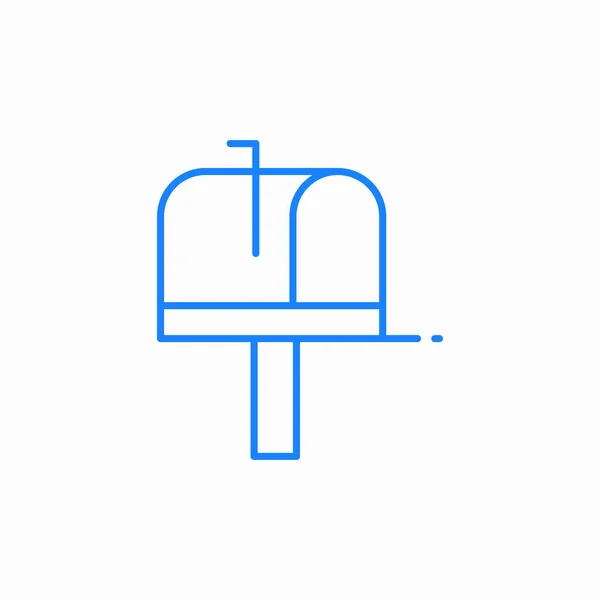 posta kutusu simgesi işaret vektörü