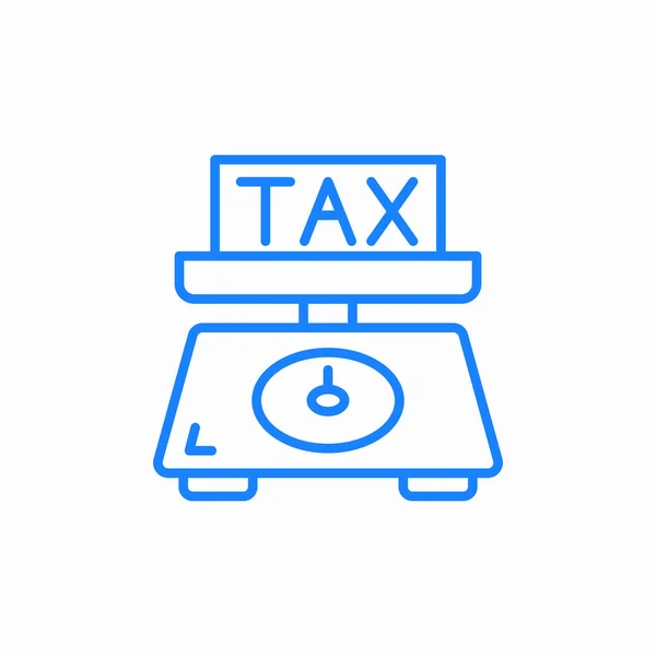 vergi ağırlığı simgesi işareti vektörü