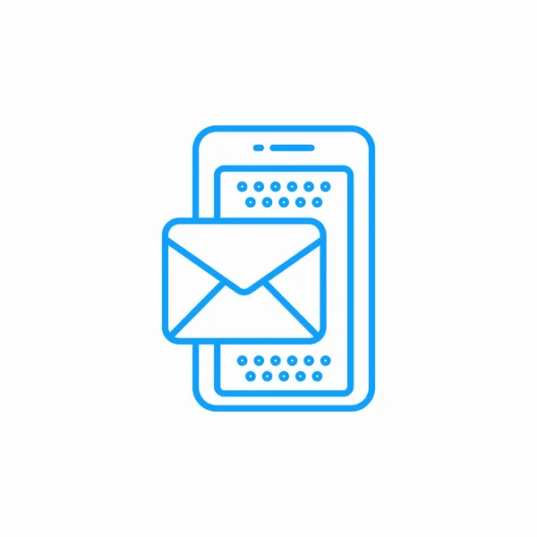 cep telefonu posta simgesi işaret vektörü