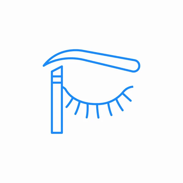 göz makyajı uygulama simgesi işaret vektörü