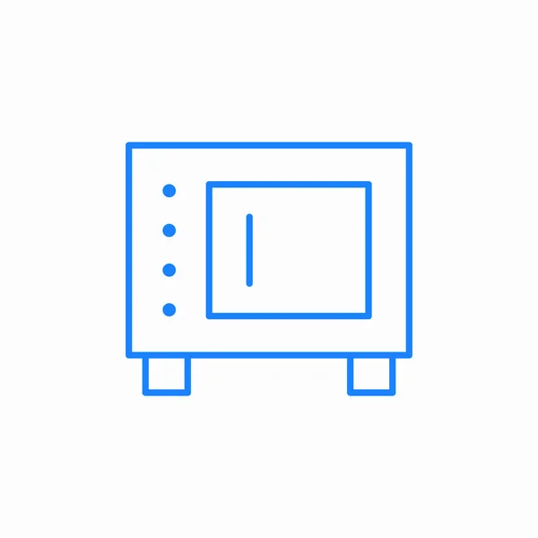 Mikrodalga fırın simgesi işaret vektörü