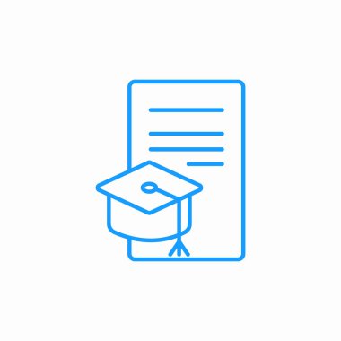 eğitim sertifikası belge imzalama vektörü