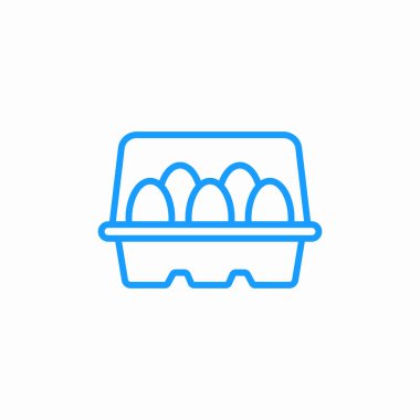 Bir paket yumurta simgesi işareti vektörü