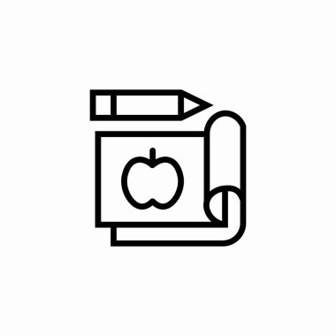 tasarım planlaması eğitim simgesi işaret vektörü