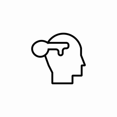 anahtar zihin simge işaret vektörünü aç