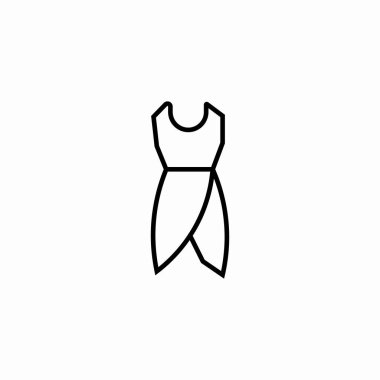 kolsuz paket elbise simgesi işaret vektörü