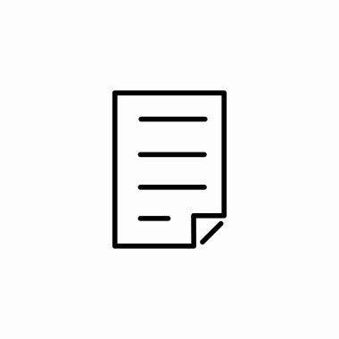 belge katlanmış köşe simgesi işaret vektörü