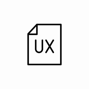 belge ux tasarım işaret vektörü