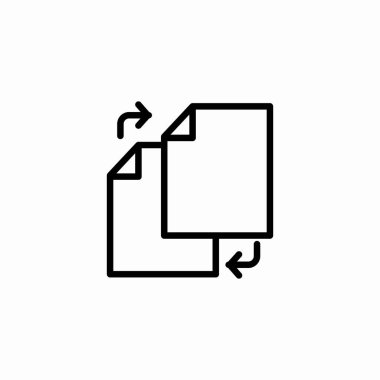 dosya aktarım simgesi işaret vektörü