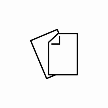 iki boş belge simgesi işaret vektörü