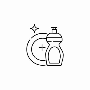 bulaşık sabunu simgesi işaret vektörü