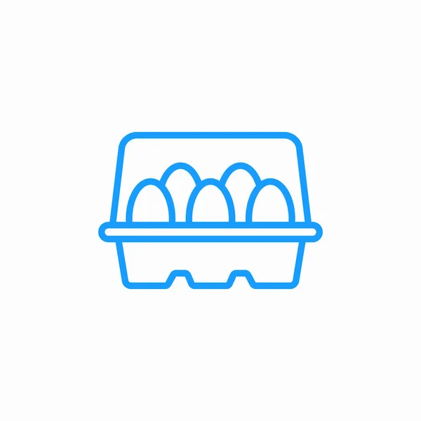 Bir paket yumurta simgesi işareti vektörü