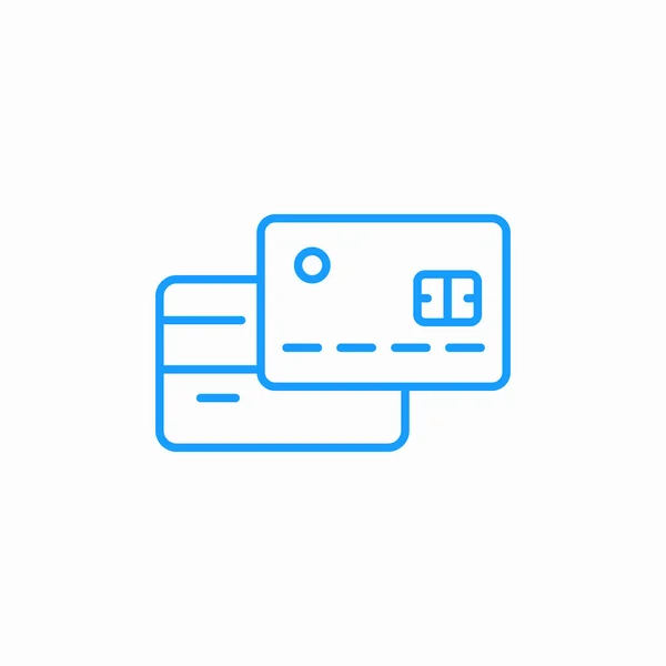 dizilmiş kredi kartı simgesi işaret vektörü