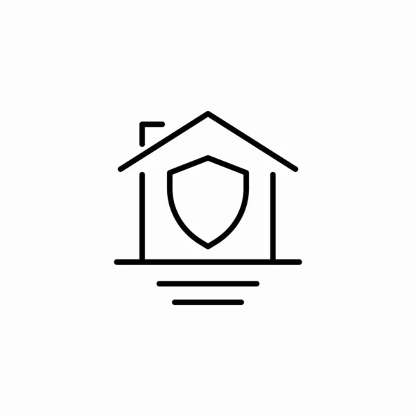 ev güvenliği kalkanı simge işareti vektörü