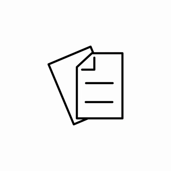 iki satırlı belge simgesi işaret vektörü