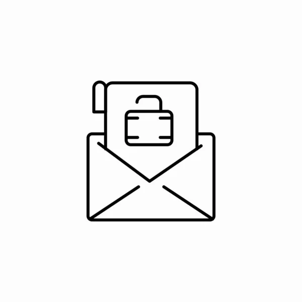 e- posta güvenliği uzlaşma simgesi imzalama vektörü