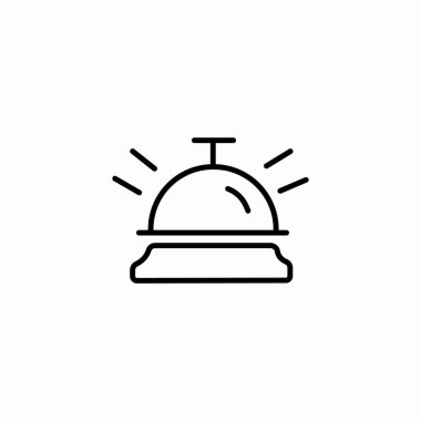 zil servisi simgesi işareti vektörü çalıyor