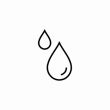 iki su damlası simge işareti vektörü