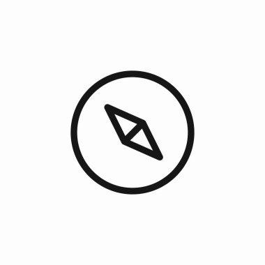 Temel pusula simgesi işaret vektörü