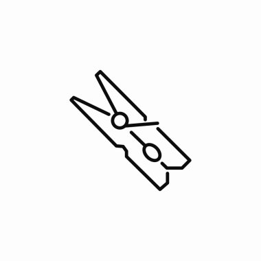 ahşap kıyafetler simge işareti vektörü