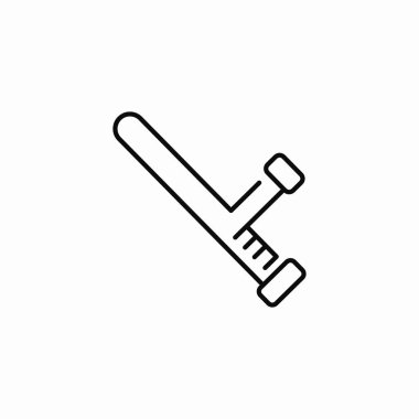 Polis copu silah simgesi işaret vektörü