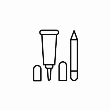 göz kalemi kalem jeli işaret vektörü