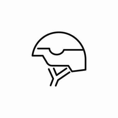 bisiklet güvenliği spor başlığı simgesi işaret vektörü