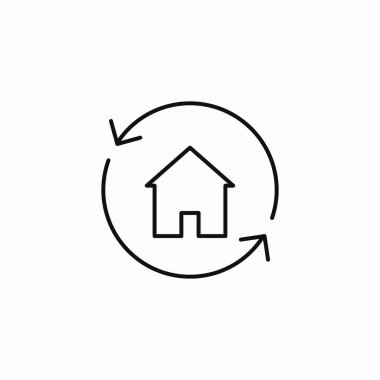 ev yenileme tiraj okları simgesi işaret vektörü